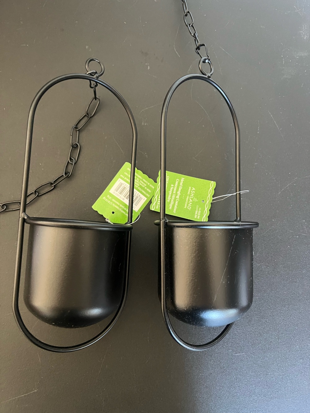 Ashland Black Hanging Metal container Halloween Duo